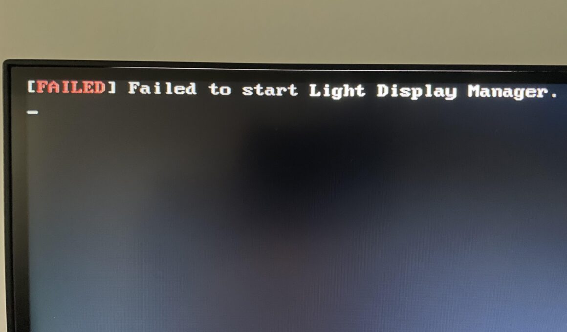 failed to start light display manager