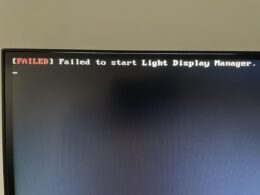 failed to start light display manager