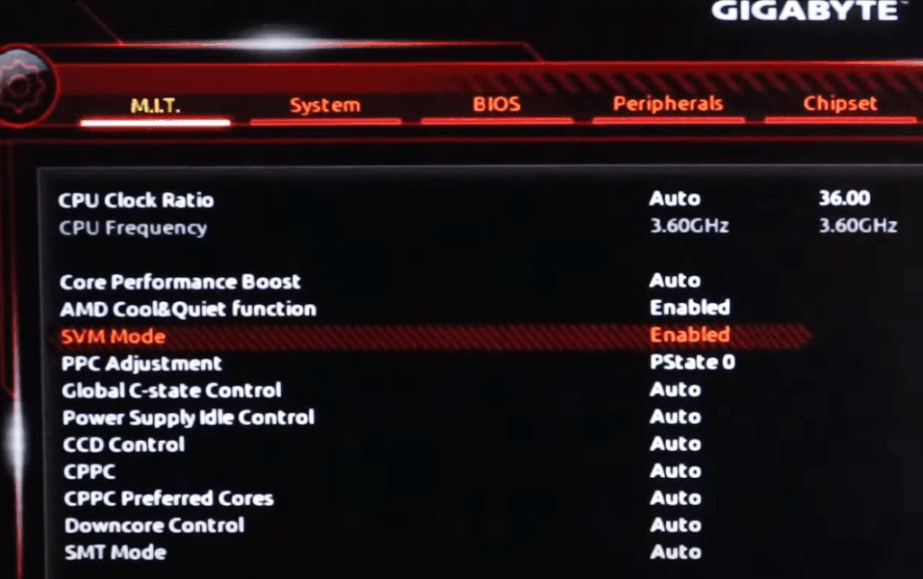 UEFI SVM Mode